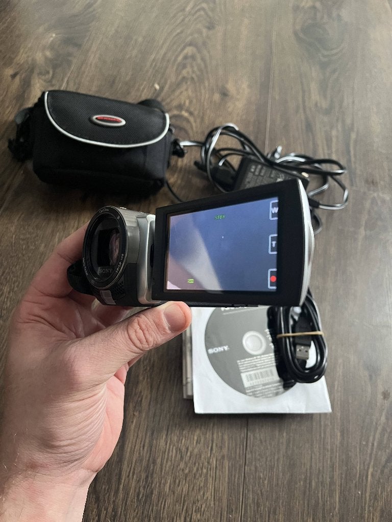 Foto 5 van Sony Handycam DCR-SX85E 16GB compleet + doos, lader en tas