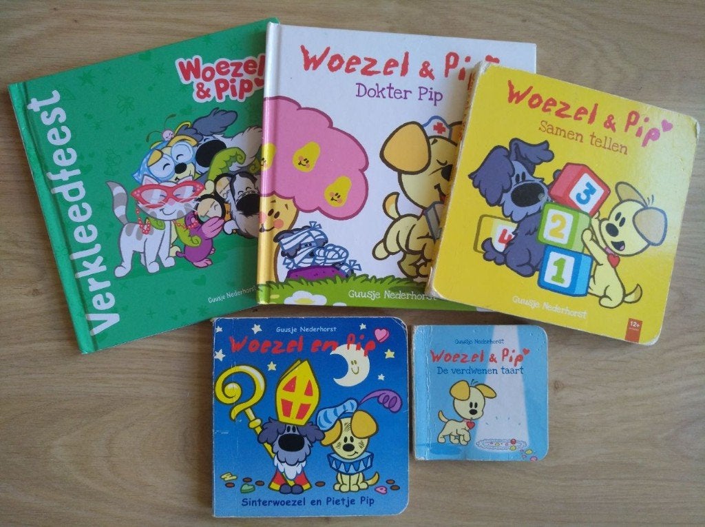 +10x Woezel en Pip boeken ( hardcovers ) + DVD's films, Ophalen, Europees, Animatie, Alle leeftijden