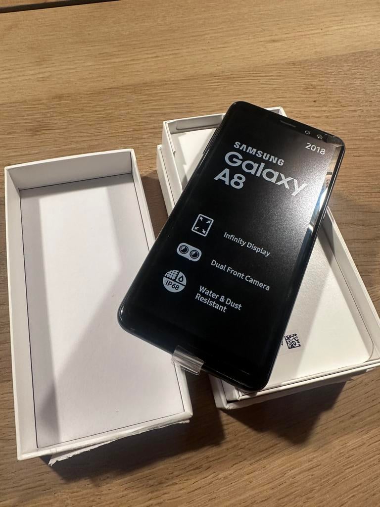Samsung A8 - 32GB - 2018 - Nieuw, Zwart, 32 GB, Nieuw, Ophalen of Verzenden