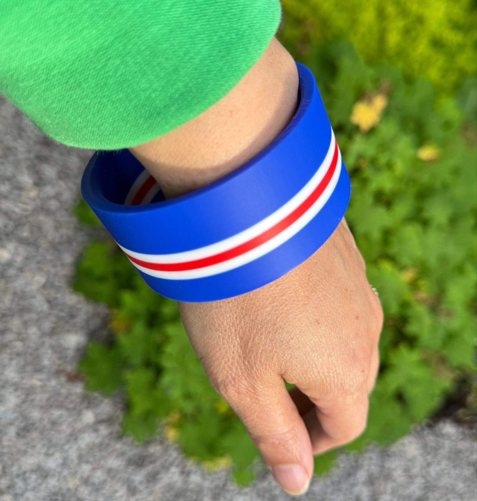 Armband Cabo Verde/Kaapverdië WK, Ophalen of Verzenden, Nieuw, Blauw, Kunststof of Plastic