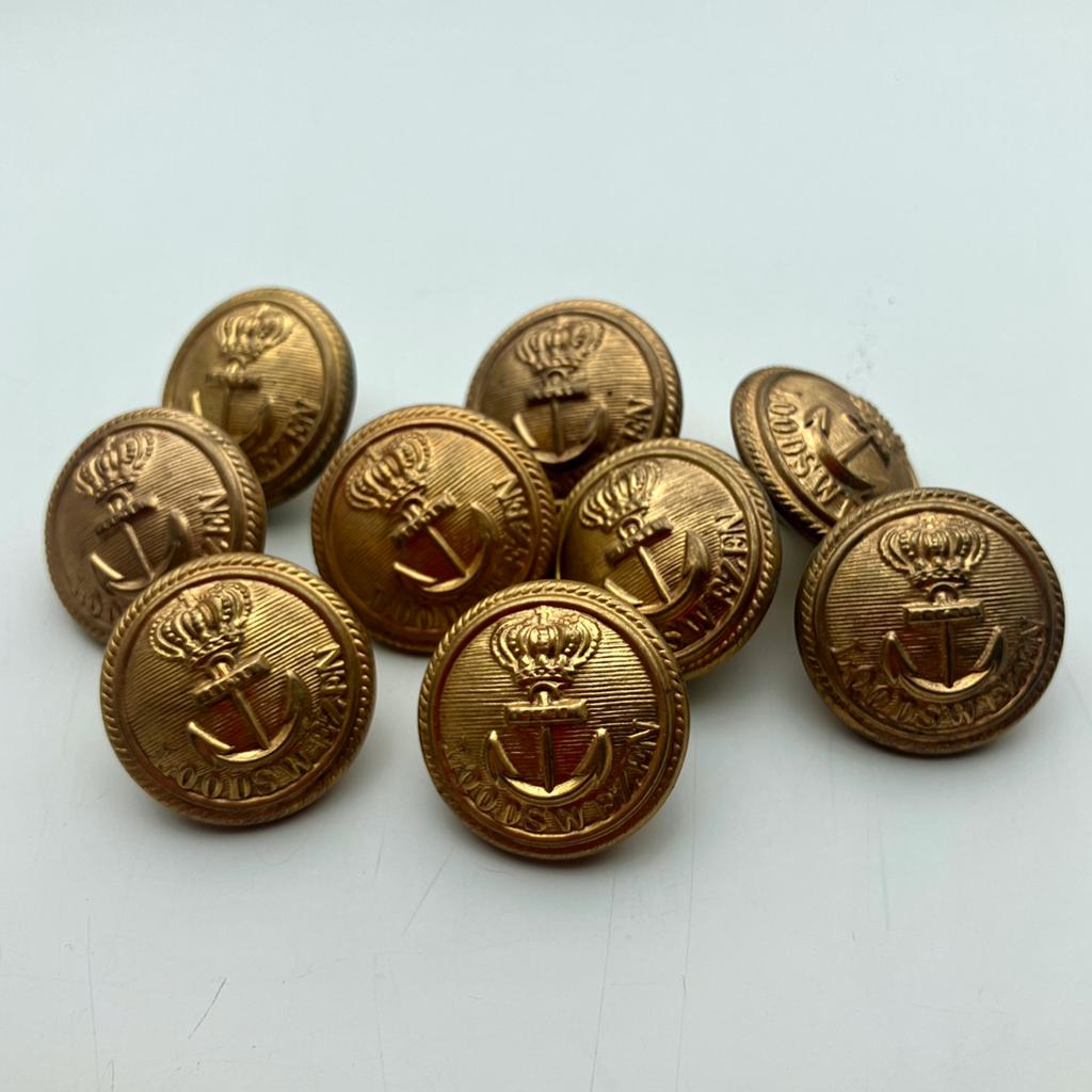 9 uniformknopen Loodswezen, Ophalen of Verzenden, Gebruikt, Gebruiksvoorwerp