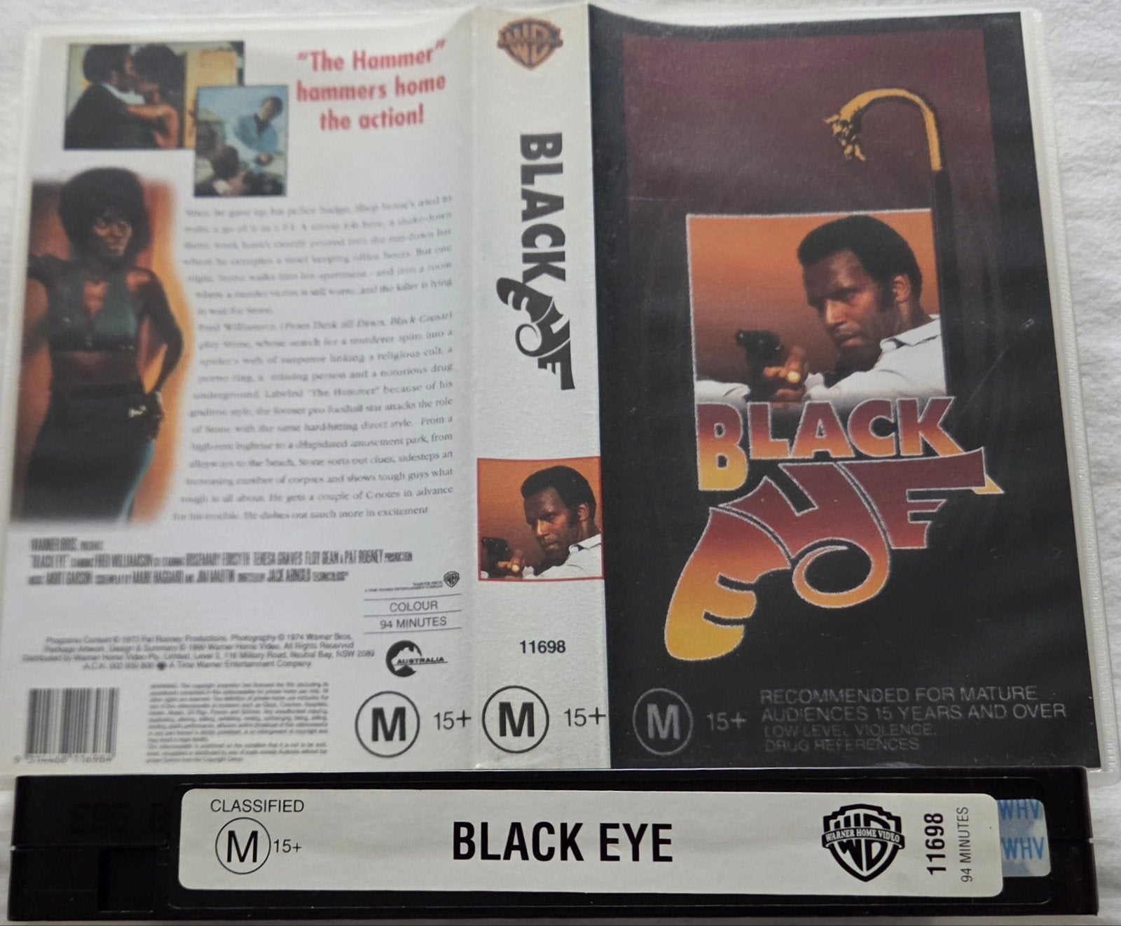 Black Eye VHS Actie IMPORT, Vanaf 16 jaar, Ophalen of Verzenden, Gebruikt, Actie en Avontuur