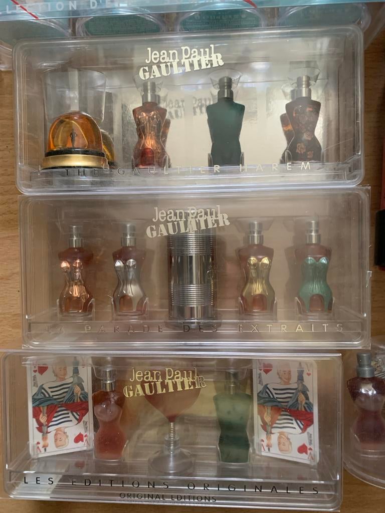 JPG Jean Paul Gaultier miniatuur parfum set, Verzamelen, Parfumverzamelingen, Ophalen of Verzenden, Gebruikt