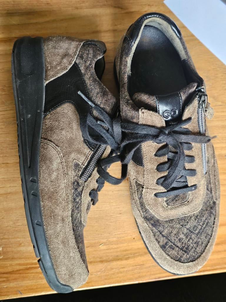 Durea Go bruine sneakers in maat 38. 5 K extra breed, Kleding | Dames, Schoenen, Ophalen of Verzenden, Zo goed als nieuw, Bruin