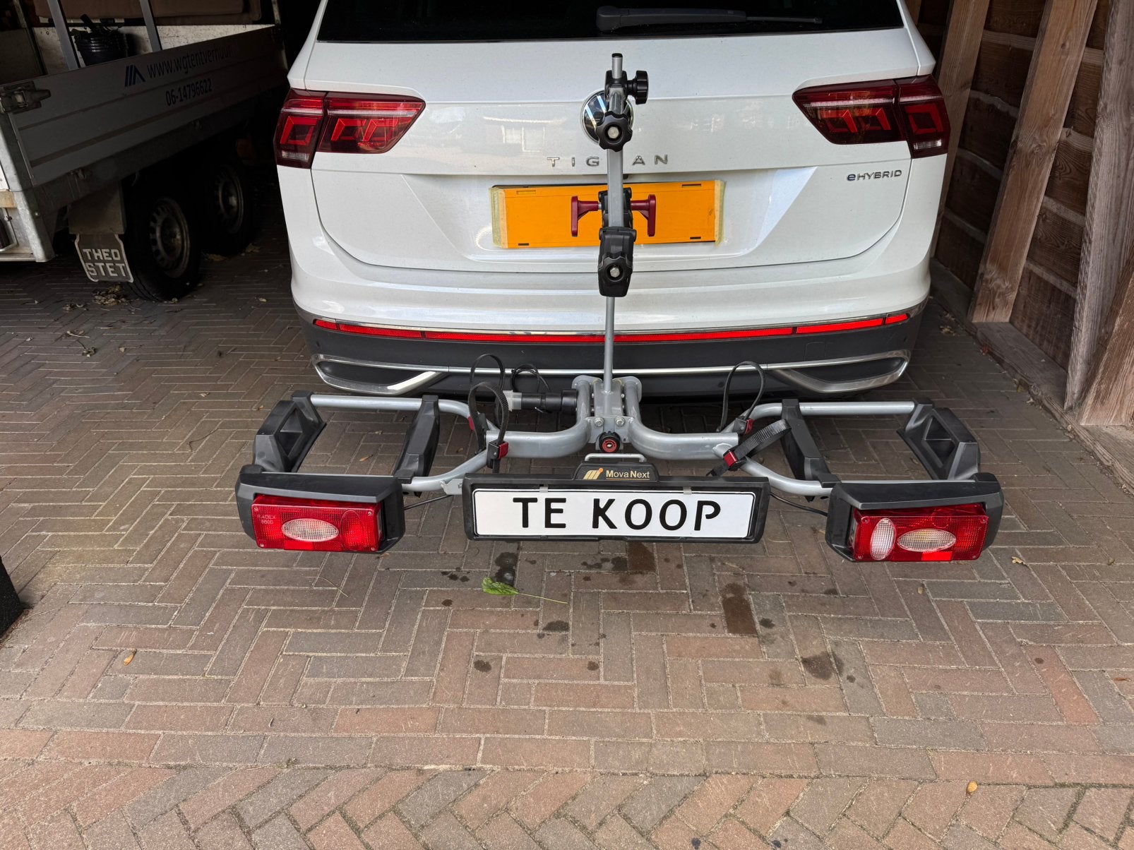Nette Movanext Verto 2 fietsdrager voor alle soorten fietsen, Ophalen, Gebruikt, Brede banden, 2 fietsen