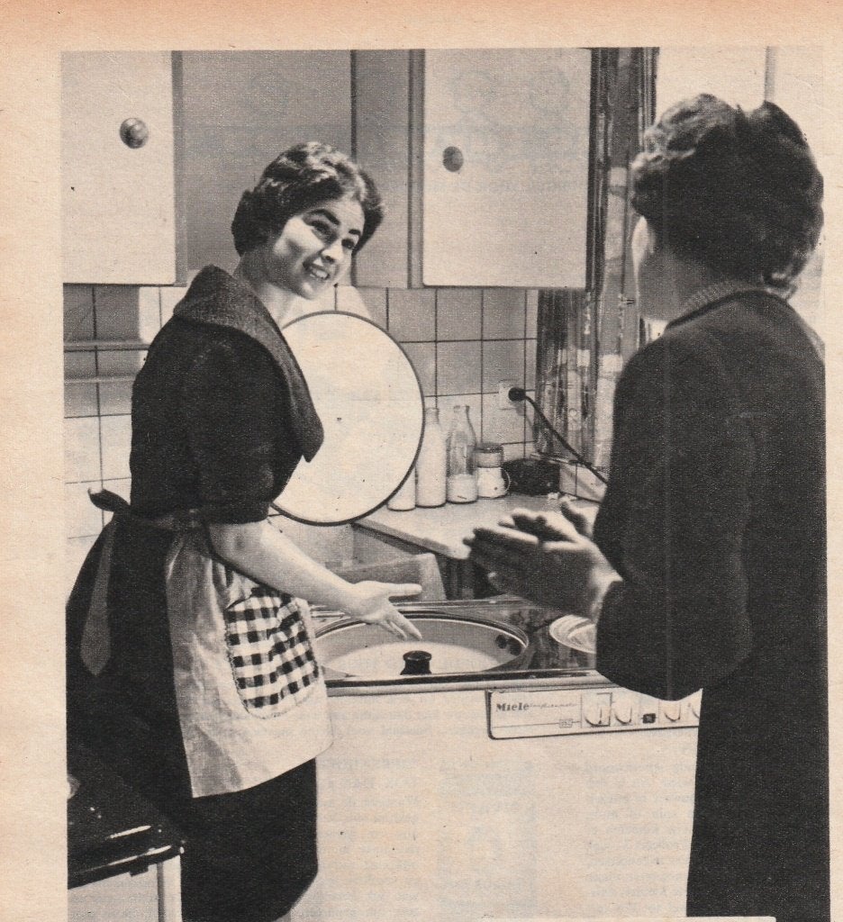 Retro reclame 1960 Miele Combinette wasmachine wissewas, Verzamelen, Retro, Overige typen, Verzenden