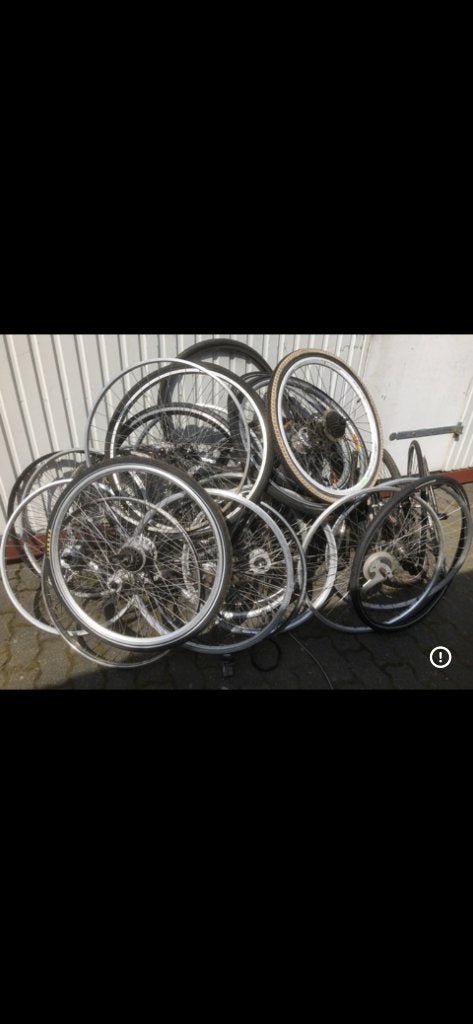Partij fietswielen, Fietsen en Brommers, Fietsonderdelen, Ophalen, Elektrische fiets