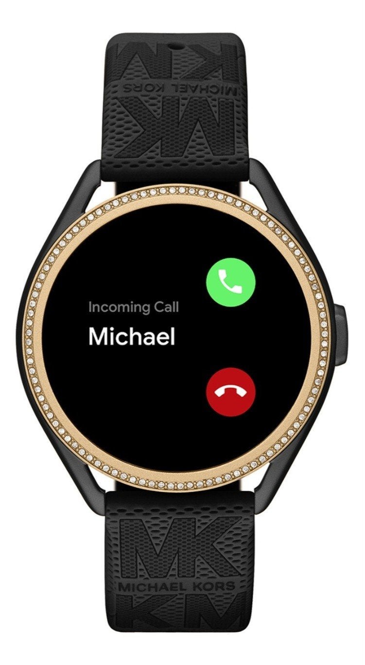 Michael Kors Smartwatch Zwart met Gouden Rand, Ophalen, Zwart, Michael Kors, Zo goed als nieuw