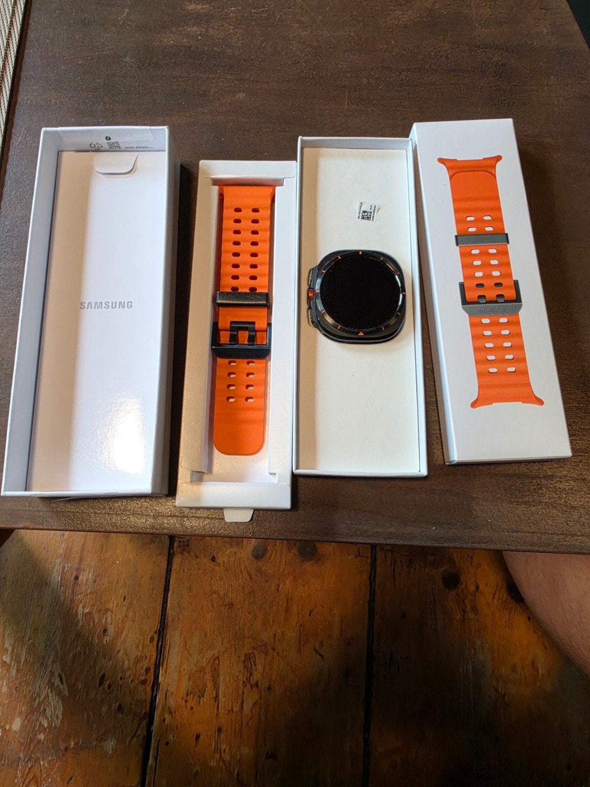 Samsung Watch Ultra met extra bandjes, Zwart, Ophalen of Verzenden, Zo goed als nieuw, GPS
