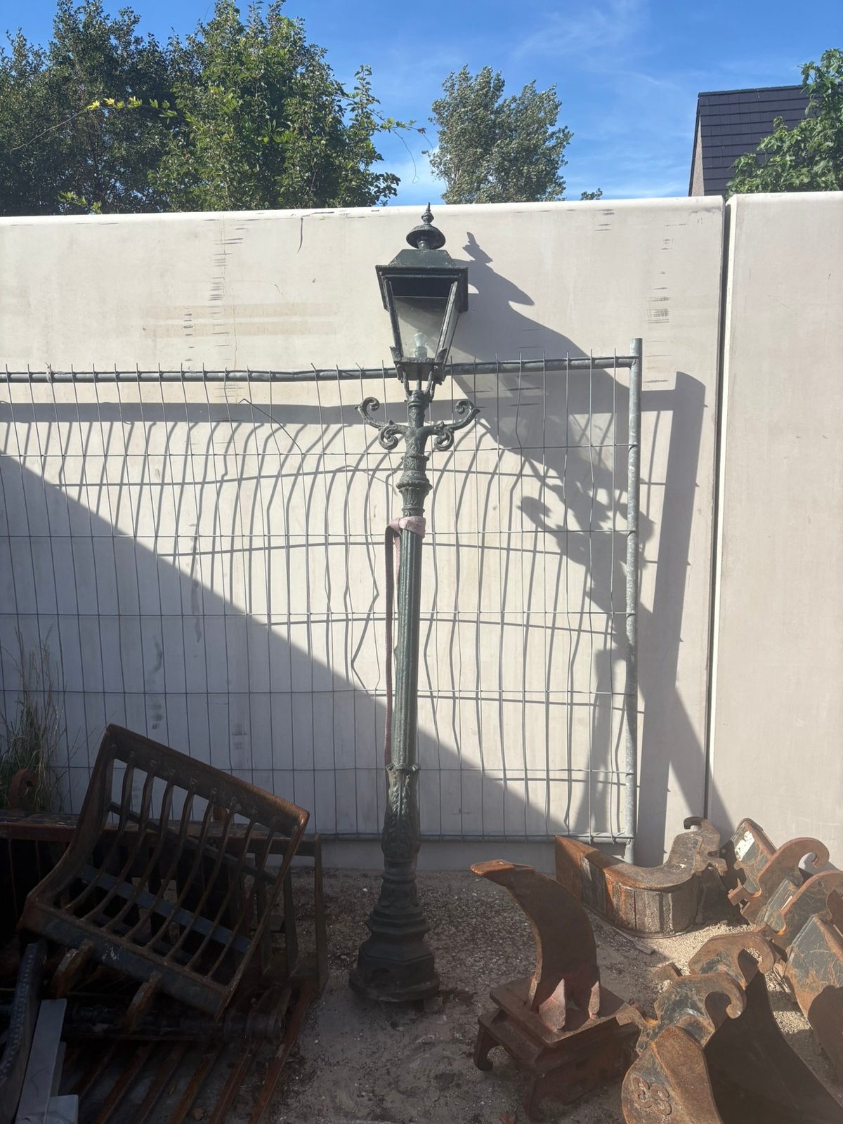 Gierijzeren lantaarn, Ophalen, Gebruikt, Minder dan 50 watt, Staande lamp