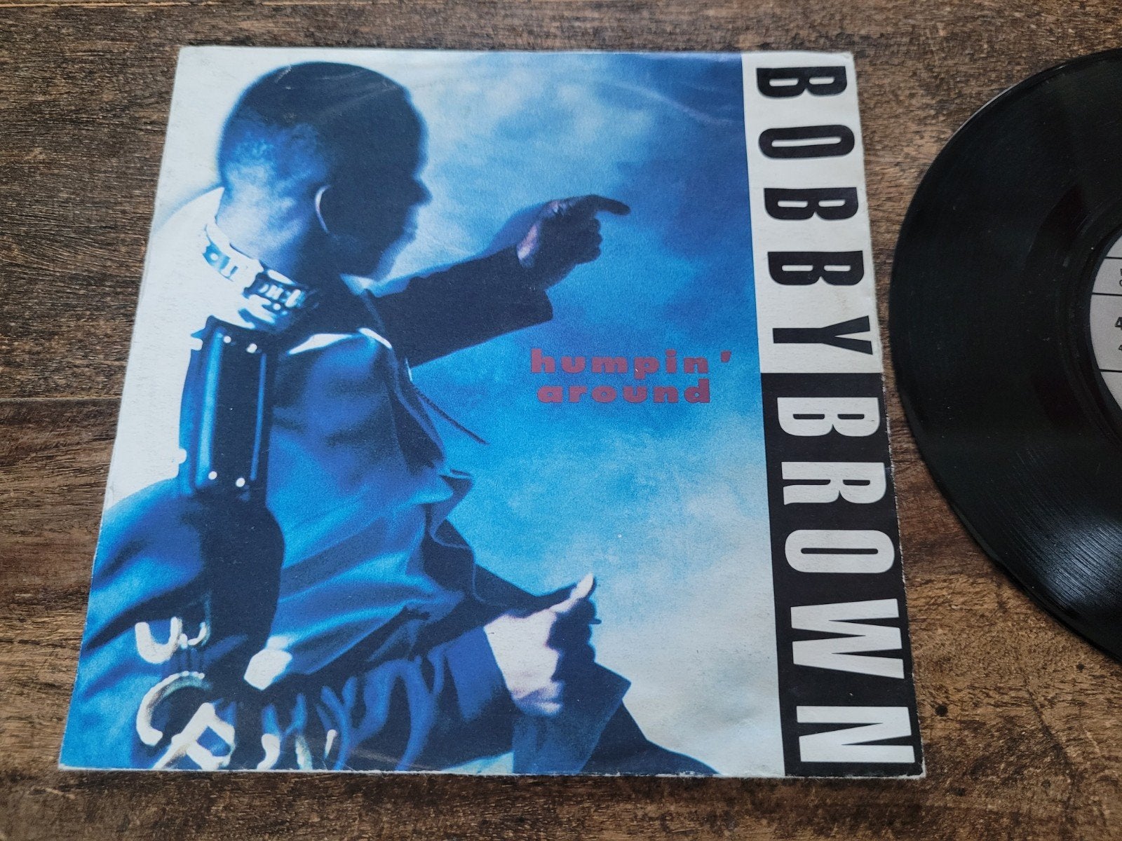 Bobby Brown - Humpin' Around (Vinyl Single), Gebruikt, 7 inch, EP, R&B en Soul