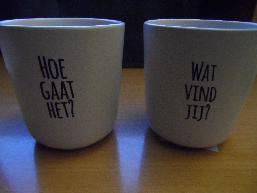 2 BEKERS (NIEUW), Nieuw, Ophalen of Verzenden, Overige stijlen, Kop(pen) en/of Schotel(s)