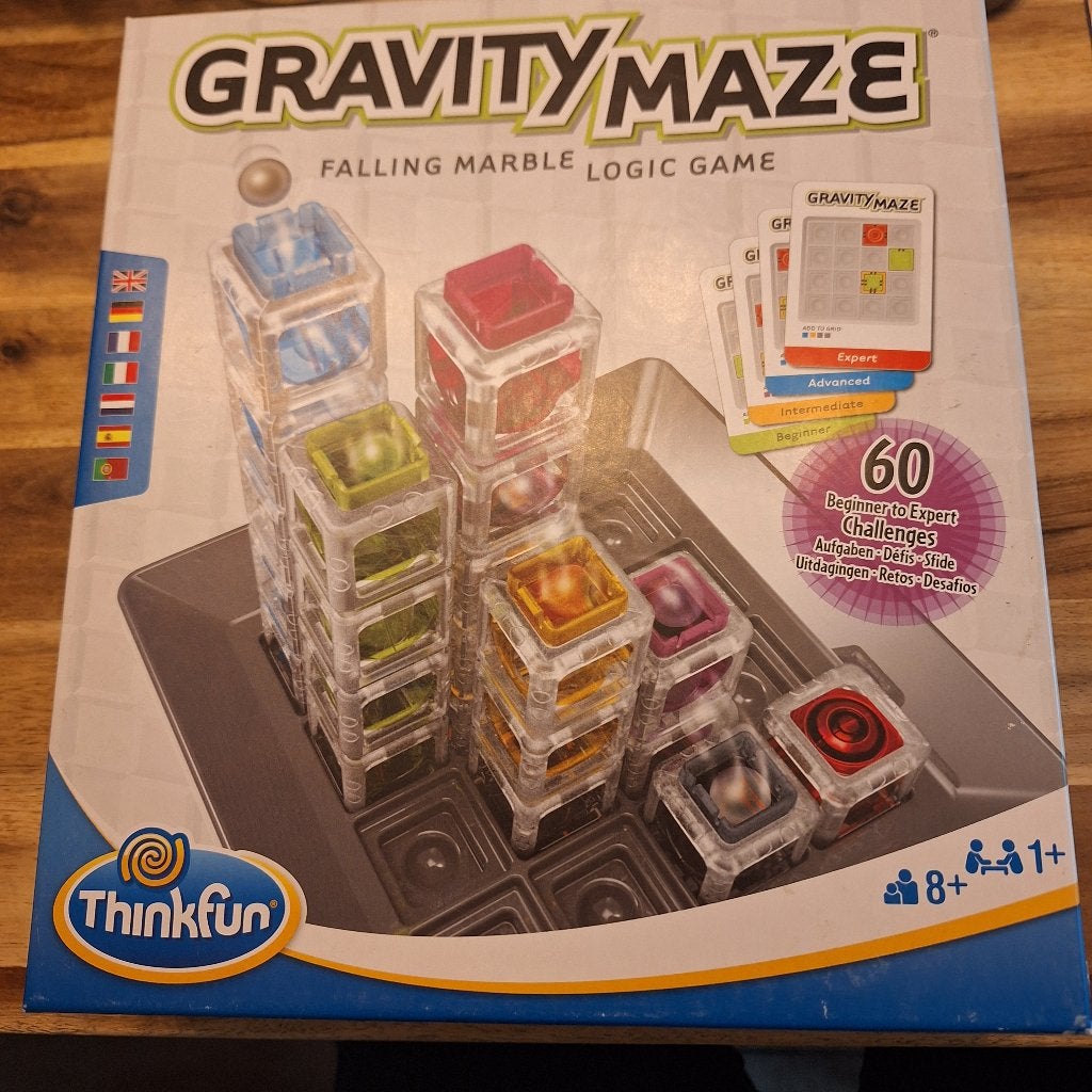 Gravity Maze: Falling Marble Logic Game van Thinkfun, Een of twee spelers, Ophalen of Verzenden, Zo goed als nieuw, Thinkfun