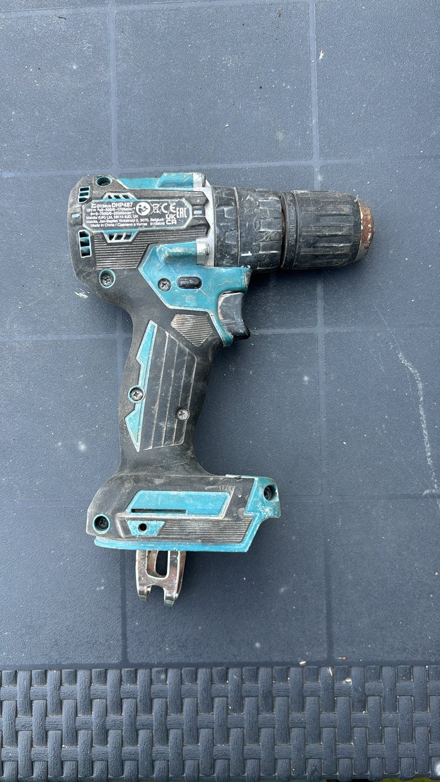 Makita DHP487 Accu Klopboormachine - Gebruikt met accu, Ophalen, Gebruikt, Boor- en Schroefmachine, Minder dan 400 watt