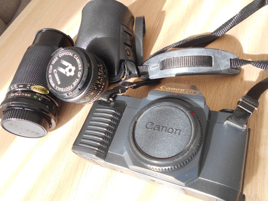 Canon T50 reflex foto camera, analoog, Ophalen of Verzenden, Gebruikt, Spiegelreflex, Canon