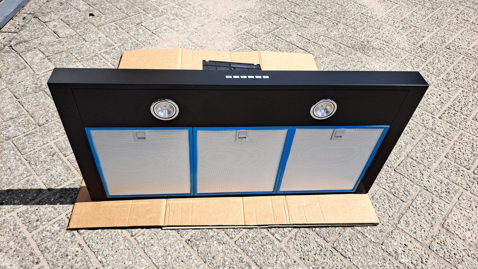 Pelgrim BSK962MAT l Afzuigkap - Zwart, Nieuw, Witgoed en Apparatuur, Afzuigkappen, Ophalen, Zo goed als nieuw, 200 tot 400 m³ per uur