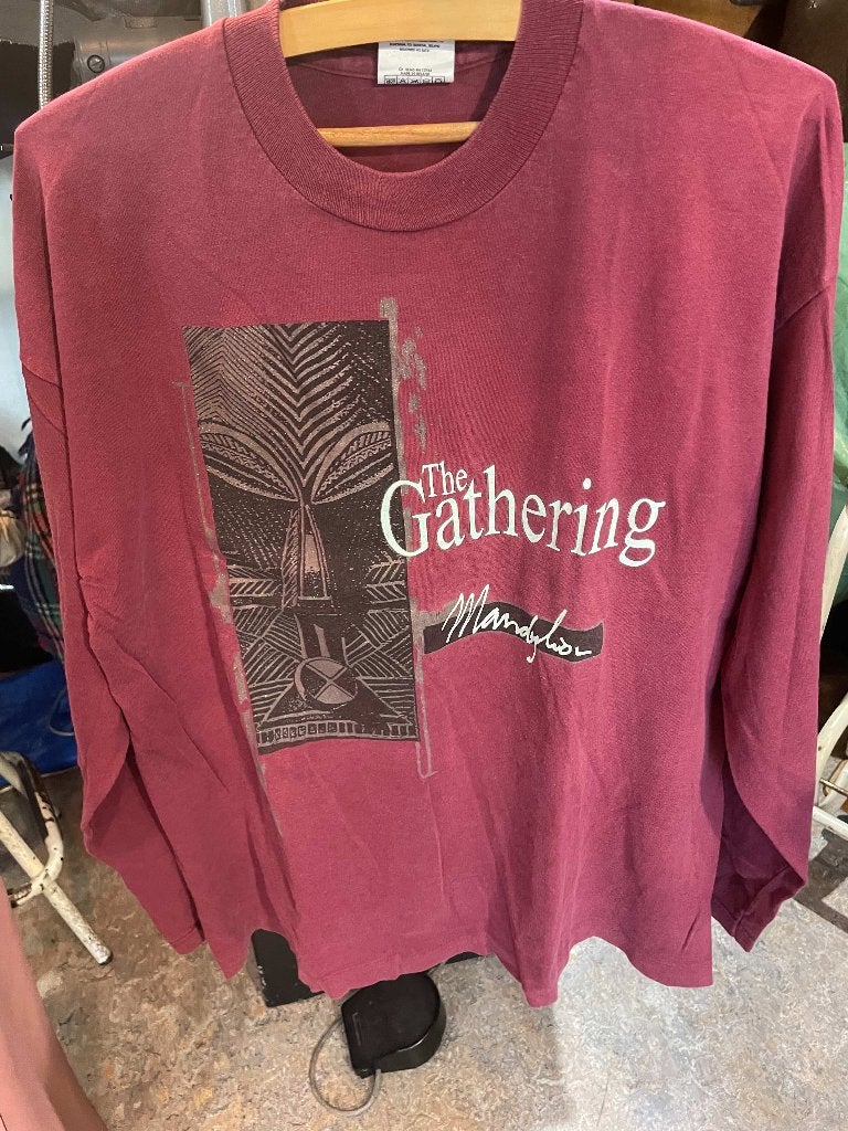 The Gathering - Mandylion shirt long sleeve - origineel, Kleding | Heren, T-shirts, Gedragen, Maat 56/58 (XL), Paars, Ophalen of Verzenden