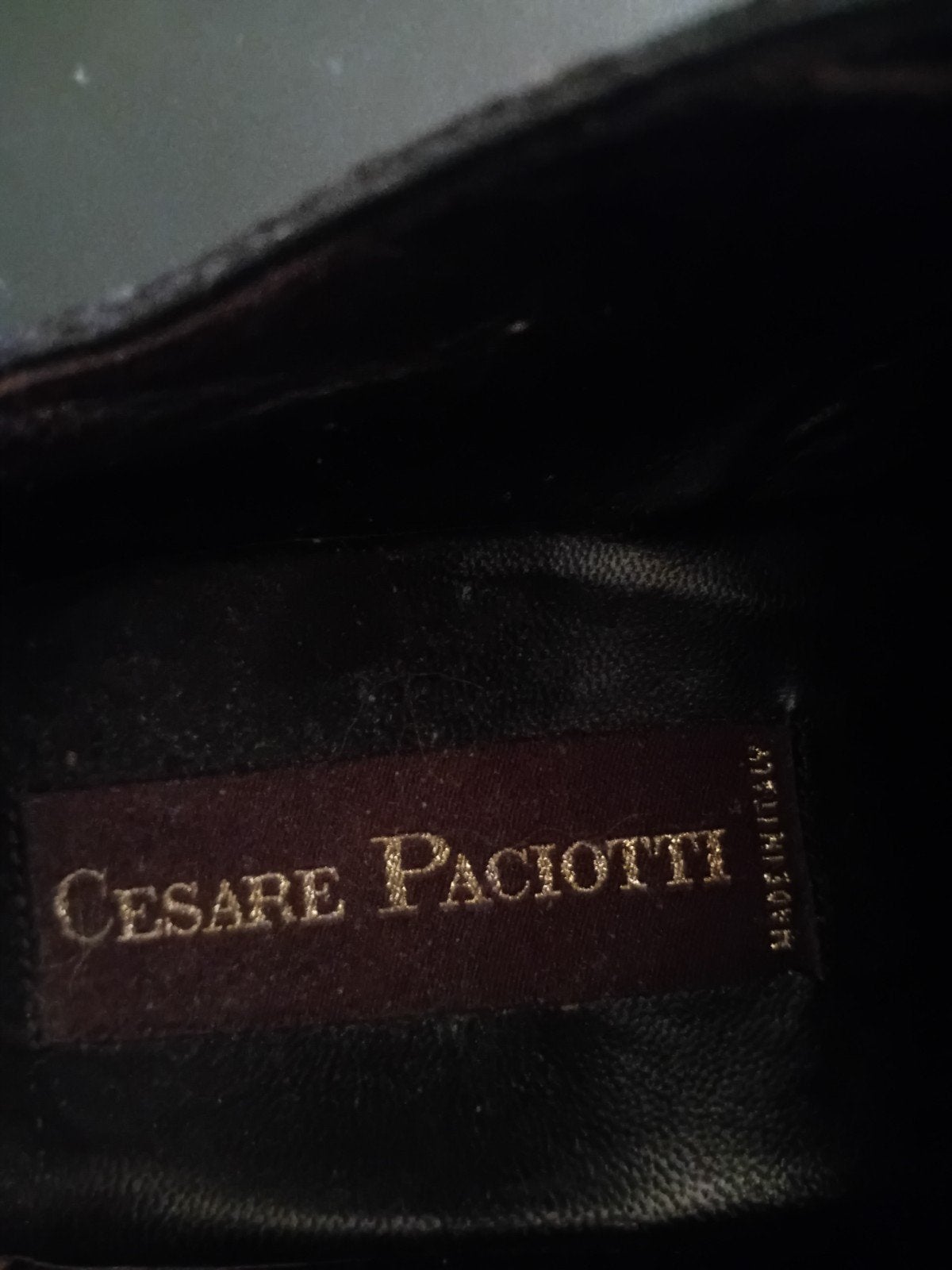Cesare Paciotti herenschoenen - Zwart struisvogelleer, Ophalen, Zwart, Cesare Paciotti, Zo goed als nieuw