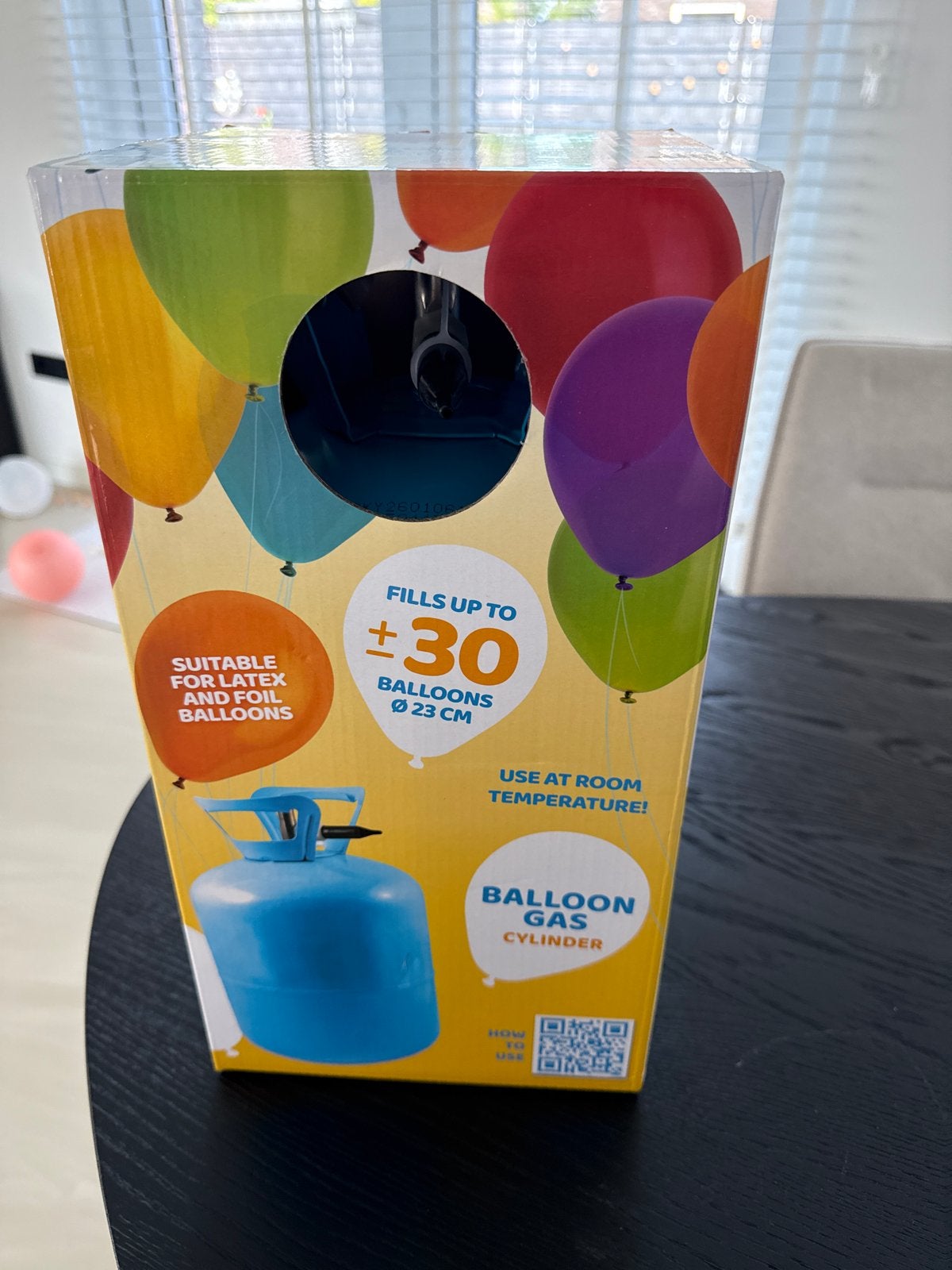 Ballongas/ heliumtank voor nog circa 15 ballonen, Ophalen, Nieuw, Feestartikel, Verjaardag