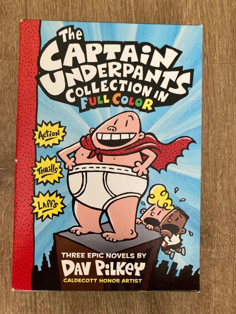 Boeken box Captain Underpants, 3 boeken in Engels, Ophalen of Verzenden, Zo goed als nieuw, Fictie