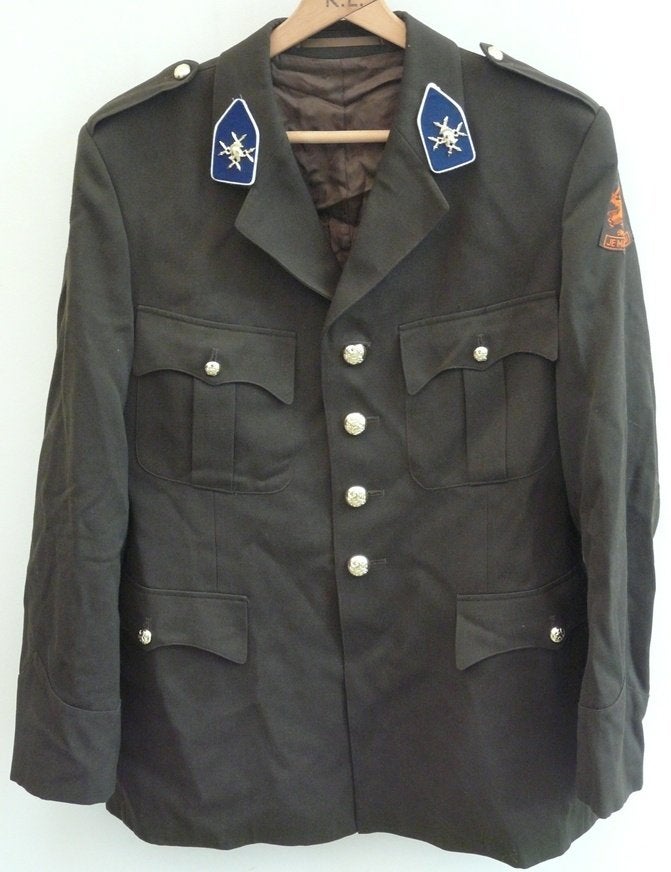 Jas Uniform DT63, Regt Verbindingstroepen, maat 55, KL, 1990, Ophalen of Verzenden, Landmacht, Nederland, Kleding of Schoenen