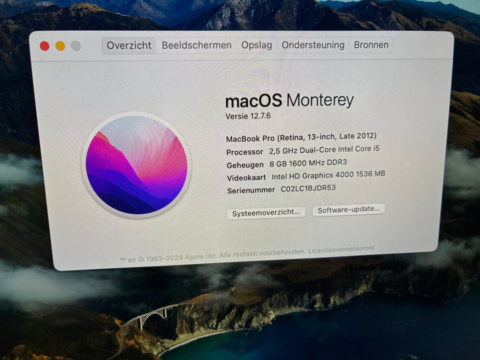 MacBook Pro Retina, 13-inch, Late 2012 nieuwstaat, MacBook Pro, Gebruikt, 2 tot 3 Ghz, Qwerty
