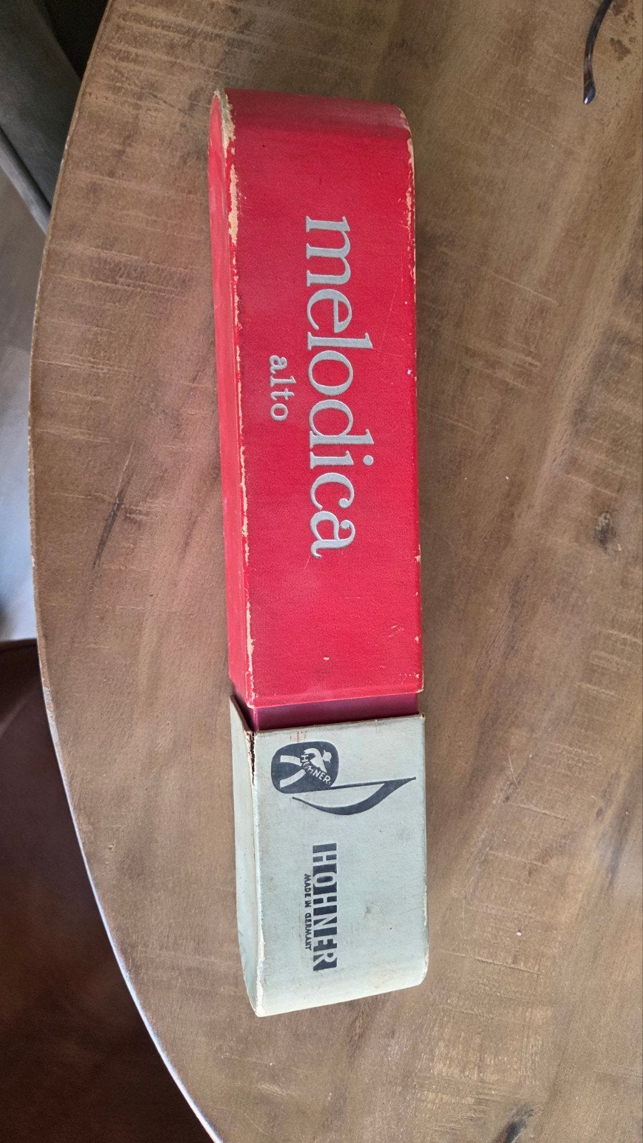 Hohner Melodica Alto - Vintage Blaasinstrument met Doos, Muziek en Instrumenten, Blaasinstrumenten | Overige, Ophalen, Gebruikt