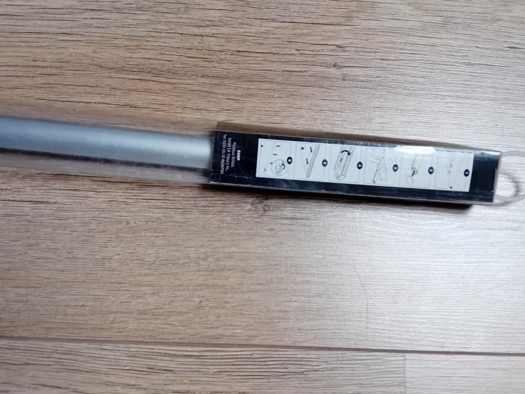 Ongebruikte onderlat t.b.v. rolgordijn 150 cm. Zilver, Huis en Inrichting, Stoffering | Gordijnen en Lamellen, Nieuw, 150 tot 200 cm