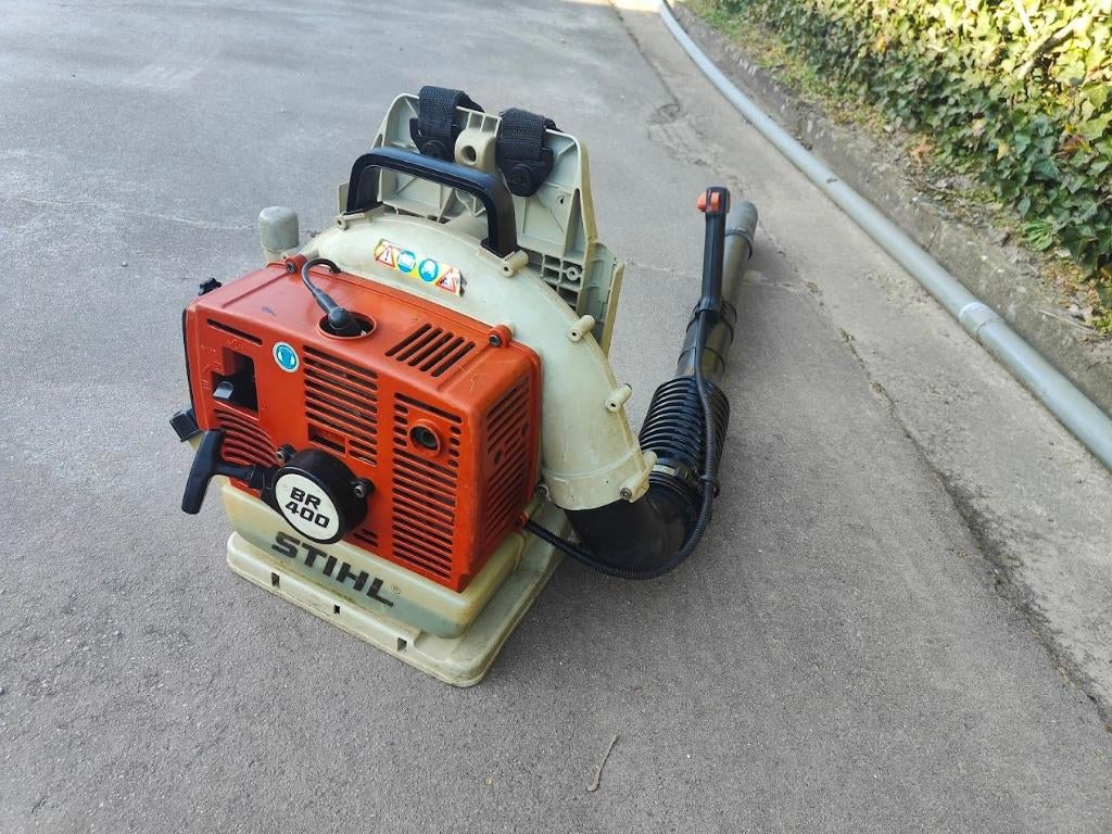 STIHL BR400 BR 400 ruggedragen benzine bladblazer., Tuin en Terras, Gebruikt, Ruggedragen, Ophalen of Verzenden, Stihl