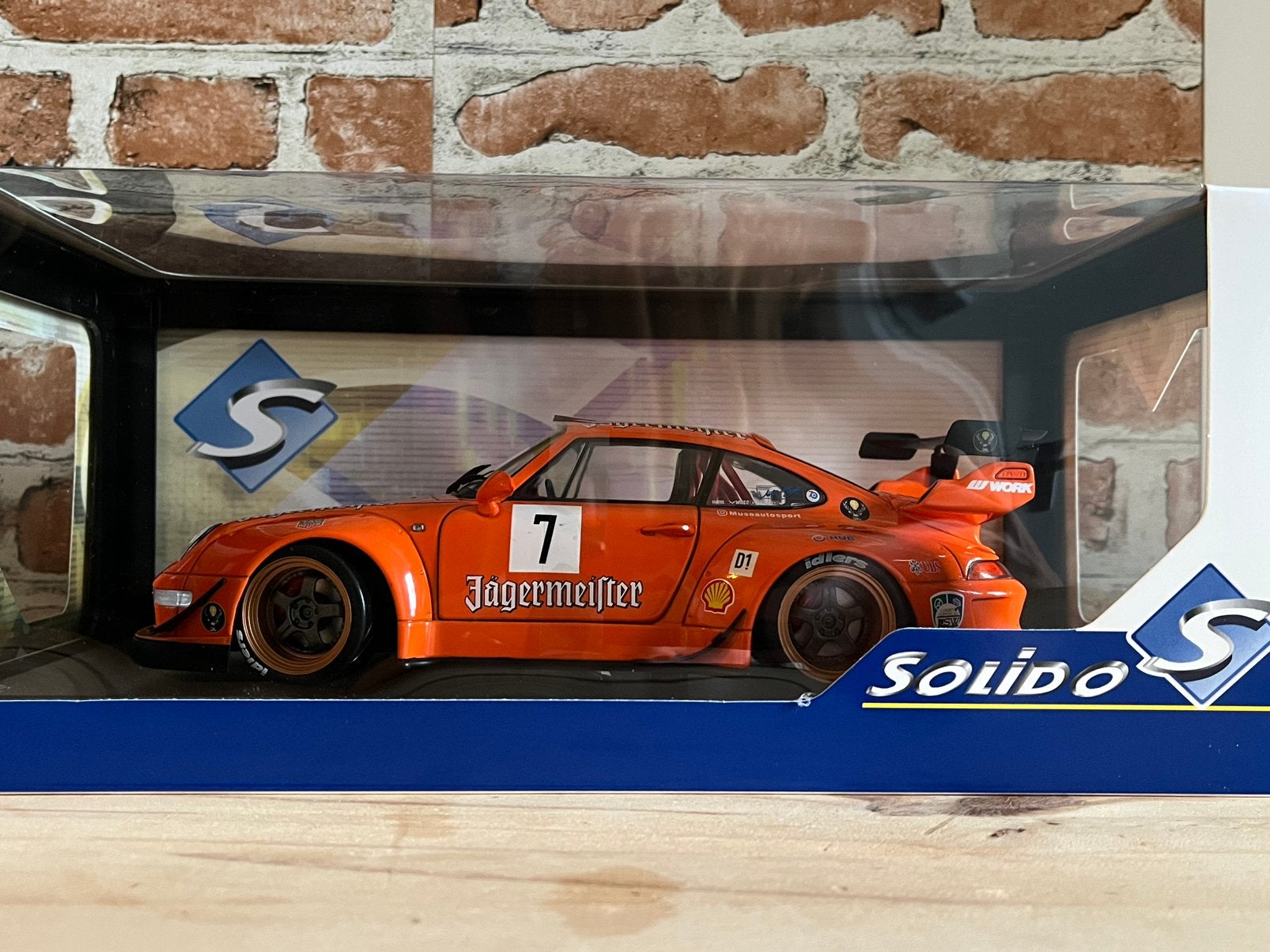 Solido Porsche 930 RWB Jägermeister Hot Wheels, Ophalen of Verzenden, Zo goed als nieuw, Solido