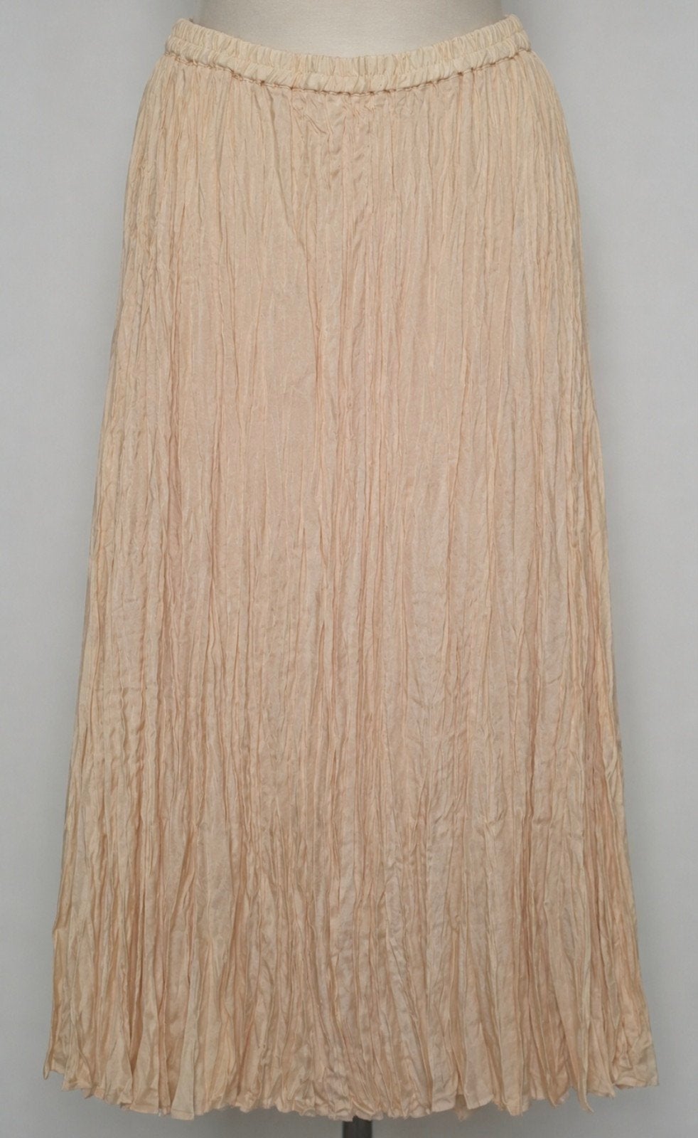 H&M Plissé Rok Maat L - Crème/Zacht Geel - Nieuw, Kleding | Dames, H&M, Verzenden, Beige, Maat 42/44 (L)