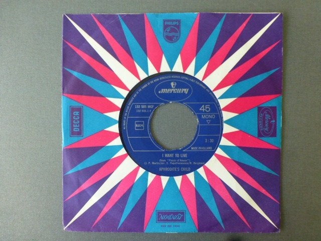 Aphrodite's Child. I want to live./ Magic mirror., Cd's en Dvd's, Ophalen of Verzenden, Gebruikt, 7 inch, Pop