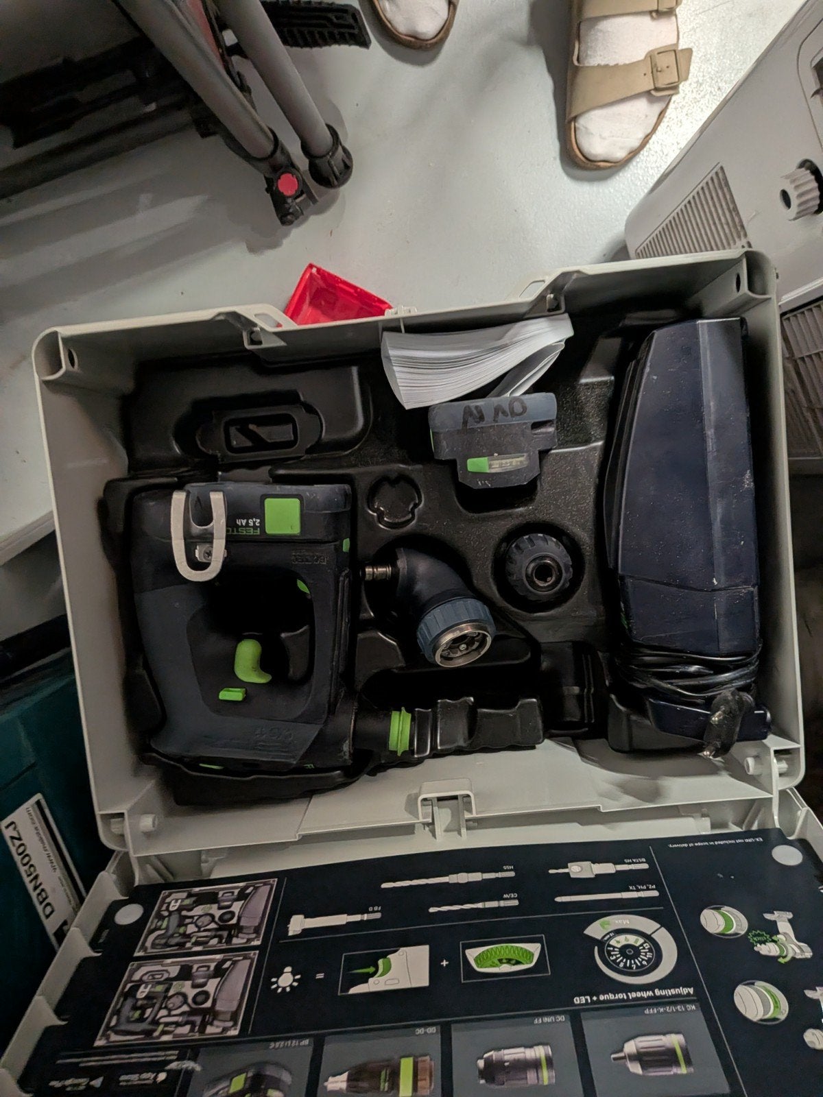 Festool Schroefmachine CXS 12 met alle toebehoren, Ophalen, Zo goed als nieuw, Boor- en Schroefmachine