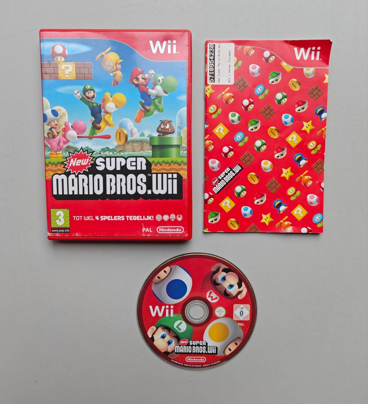 New Super Mario Bros Wii - Nintendo Wii, Spelcomputers en Games, Gebruikt, Eén computer, Ophalen of Verzenden, Platform