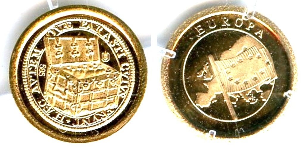 Gouden Herdenkingsmuntje Europa - 585 Goud, Postzegels en Munten, Verzenden, Goud, Buitenland