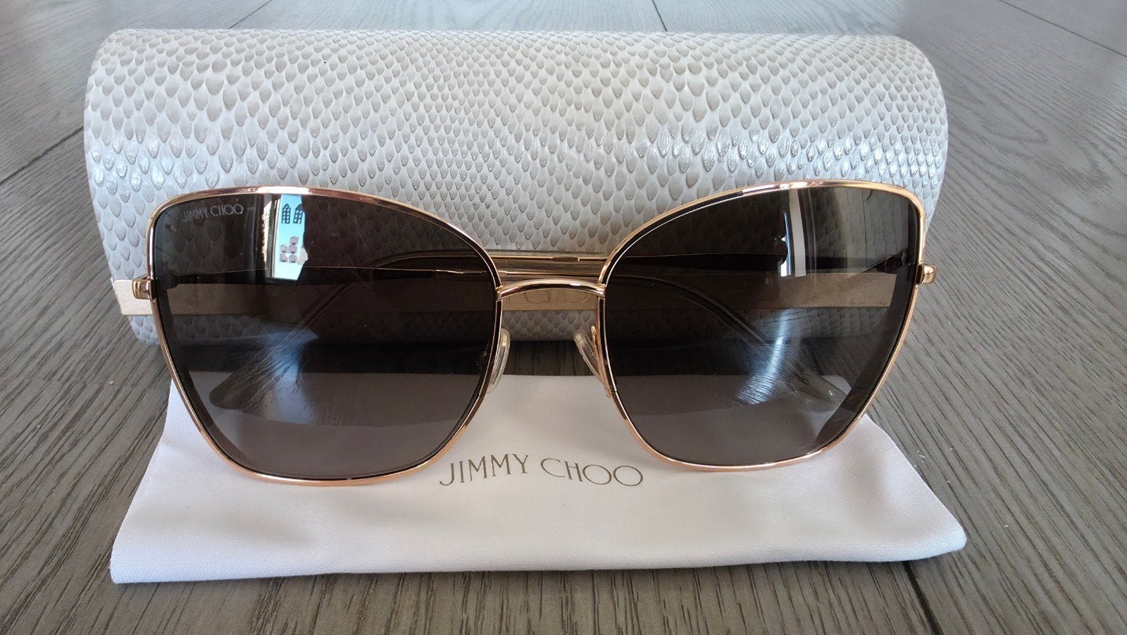Jimmy Choo Alexis dames zonnebril, rose gold, Zonnebril, Overige kleuren, Nieuw, Ophalen