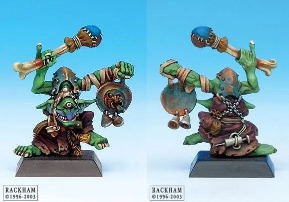 Goblin Mutants - Cyclops Gong Bearer, Verzenden, Zo goed als nieuw, Warhammer, Figuurtje(s)