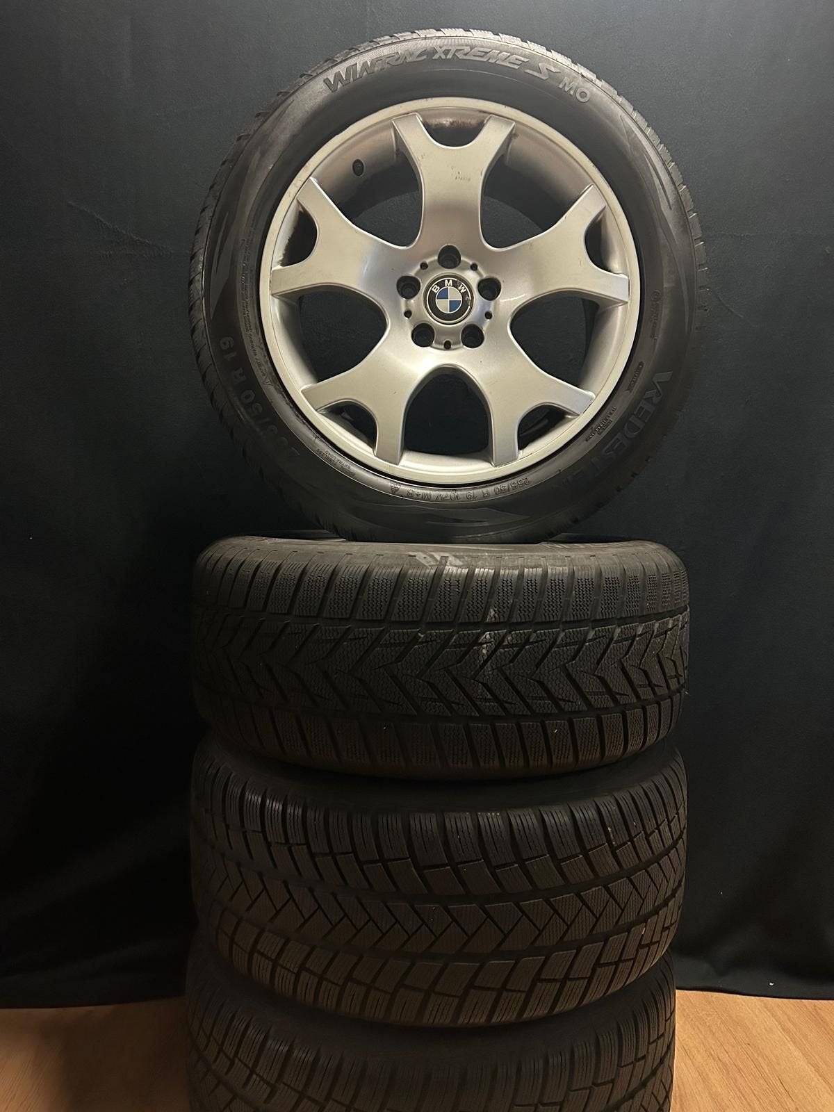 Originele BMW X5 Breedset 19 + Vredestein Winterbanden, Ophalen, Gebruikt, Velg(en), -