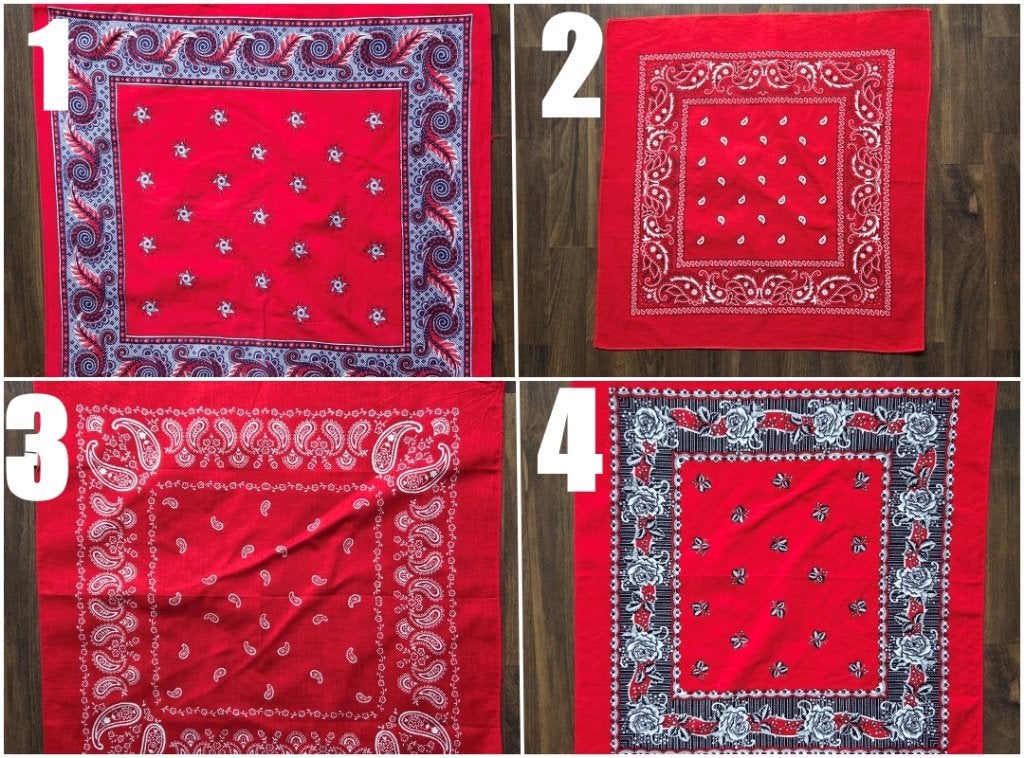 6x rode bandana’s / boerenzakdoek met paisley bloemenprint, Ophalen of Verzenden, Nieuw, Sjaal