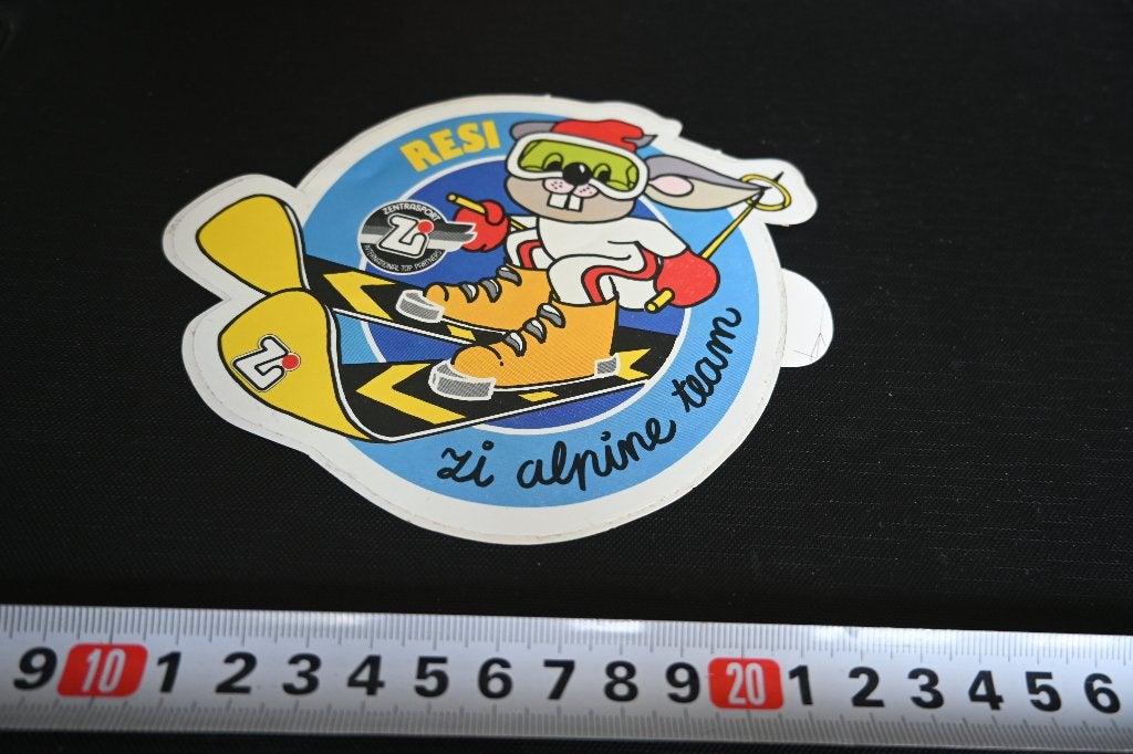 sticker RESI Zi alpine team  ski  strip *, Ophalen, Zo goed als nieuw