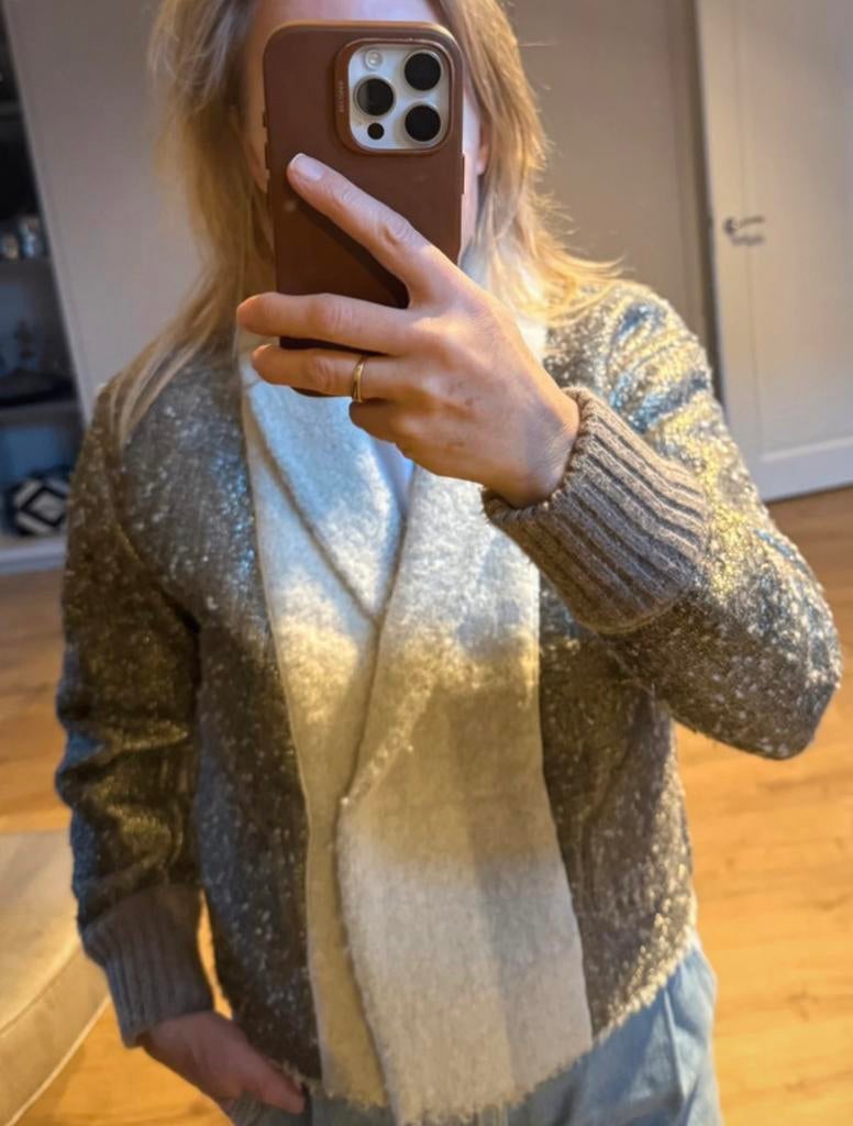Forte Forte reversible jasje taupe en crème maat XS, Beige, Ophalen of Verzenden, Jasje, Maat 34 (XS) of kleiner