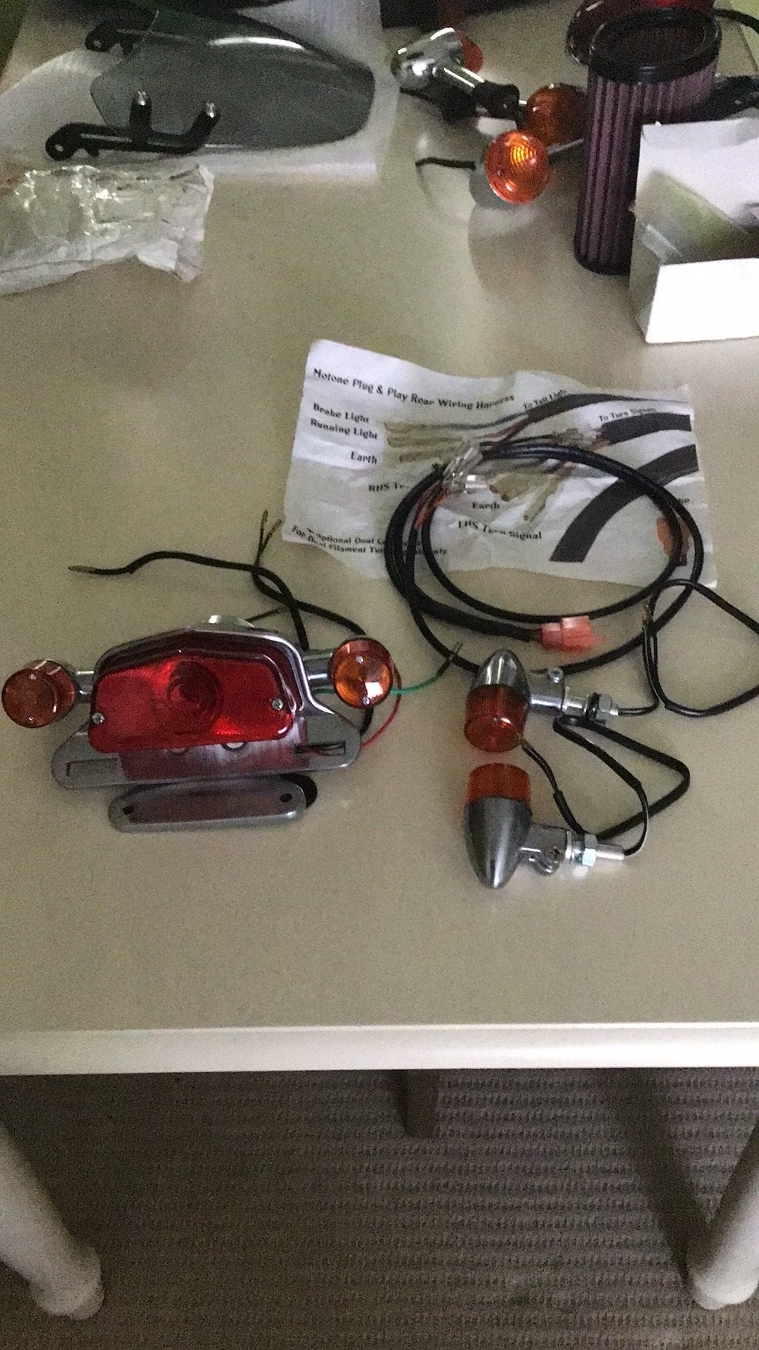 Nieuw achterlicht+richtingaanwijzers Triumph Bonneville, Ophalen of Verzenden, Nieuw
