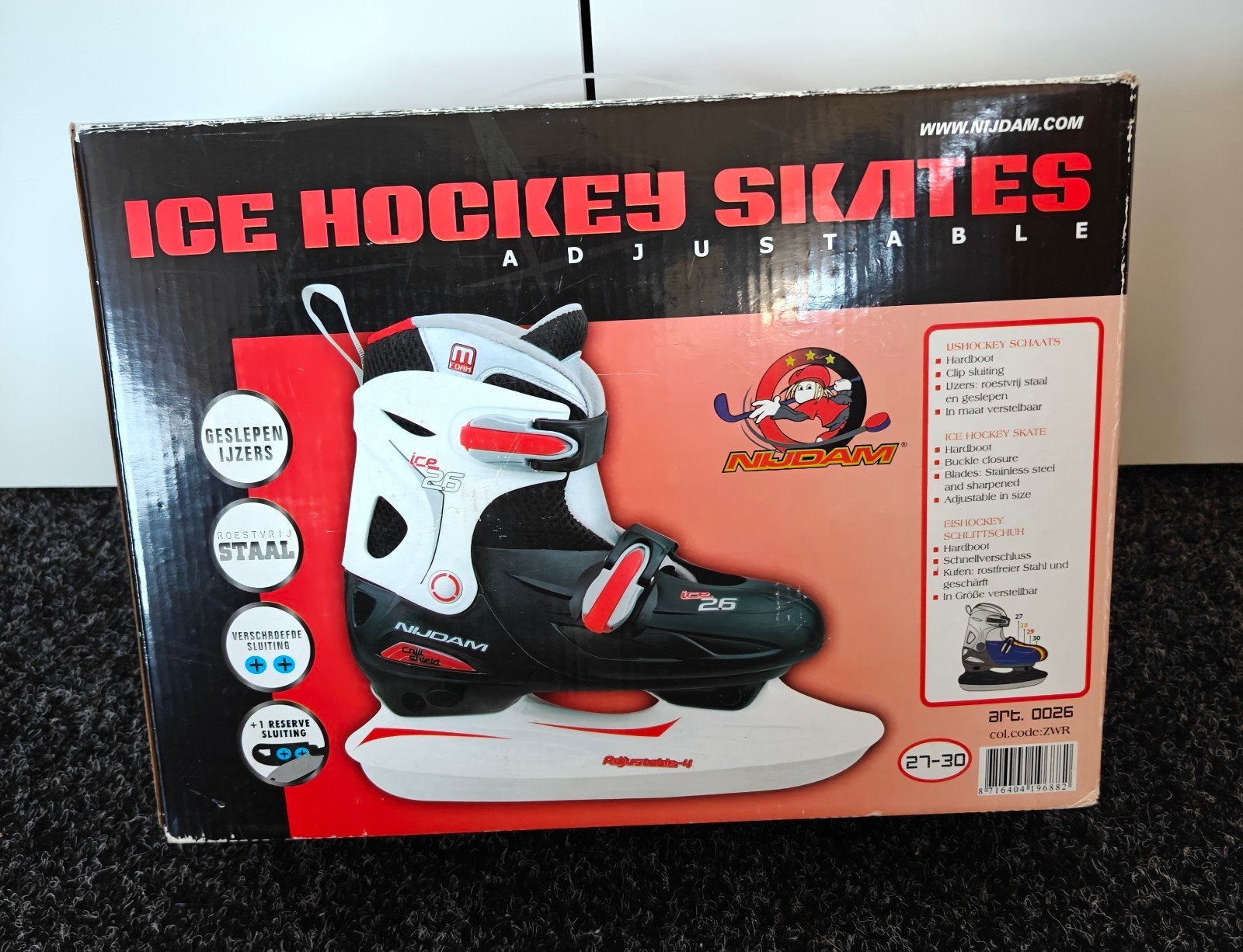 Schaatsen ijshockey Nijdam maat 27-30 NIEUW, Ophalen, Nieuw, IJshockeyschaatsen, Nijdam