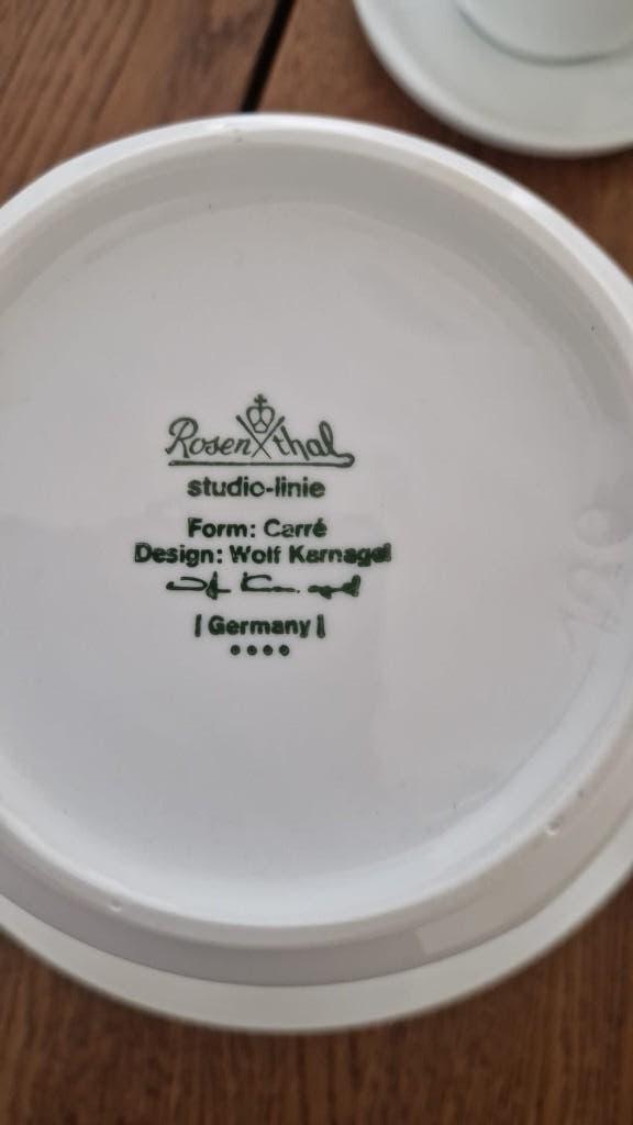 Compleet Vintage Rosenthal Studio-Line Carre servies, Ophalen, Keramiek, Zo goed als nieuw, Effen