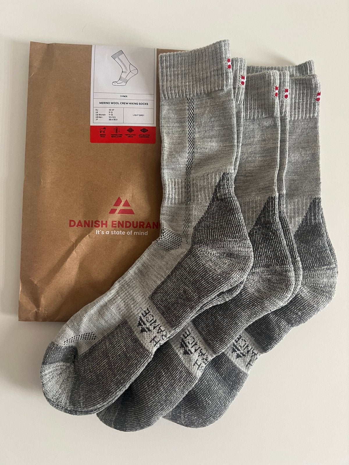 Danish Endurance Merino Wandelsokken Maat 43-47, Danish Endurance, Overige kleuren, Info@danishendurance.com, Ophalen of Verzenden