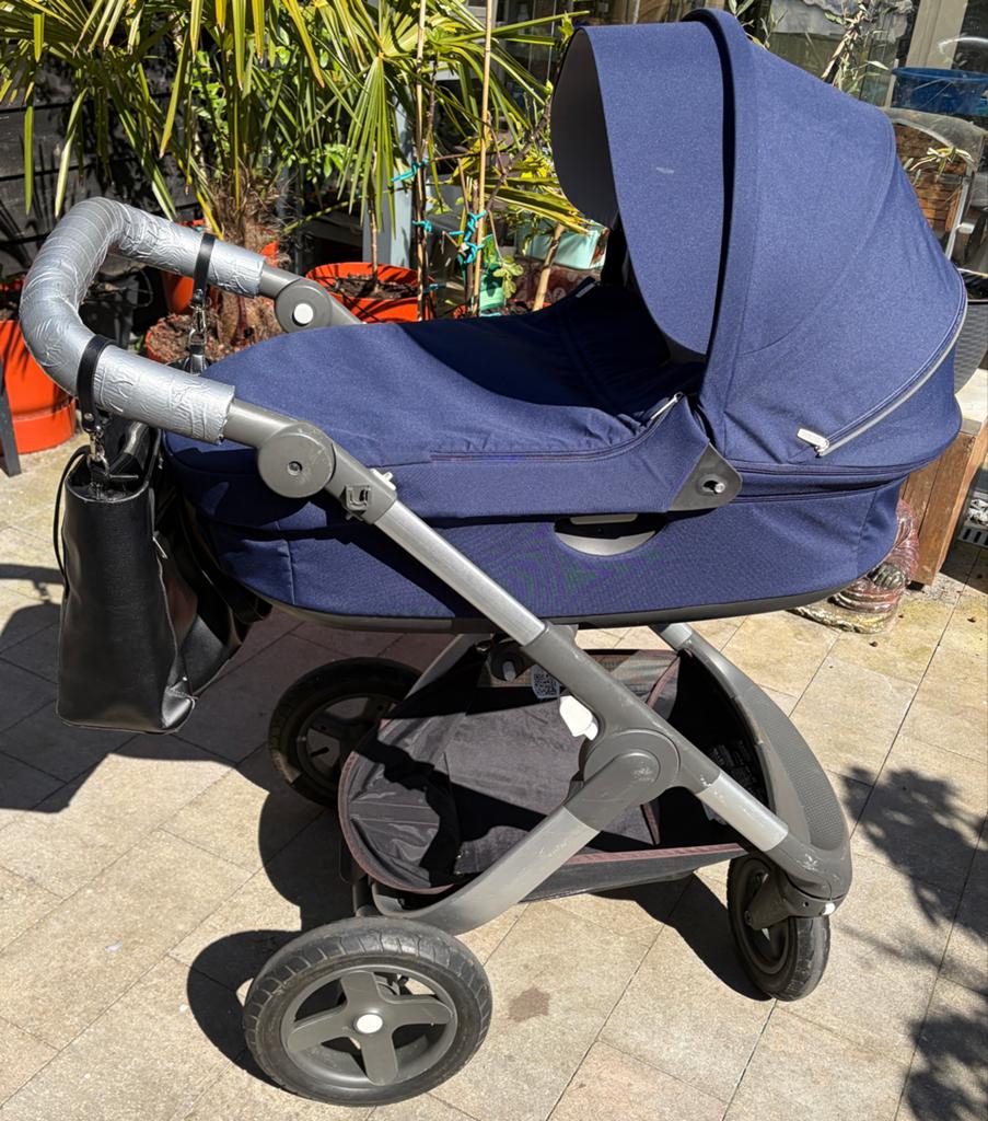 Stokke Trailz Combiwagen met Maxi-Cosi adapters, Overige merken, Luchtbanden, Ophalen of Verzenden, Zo goed als nieuw