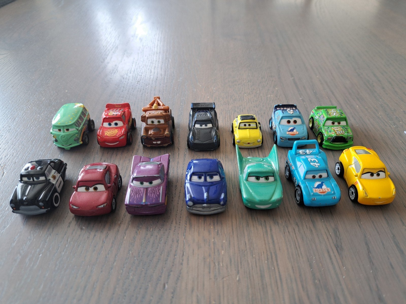 Disney Cars Mini Racers Collectie - 14 stuks, Ophalen of Verzenden, Gebruikt