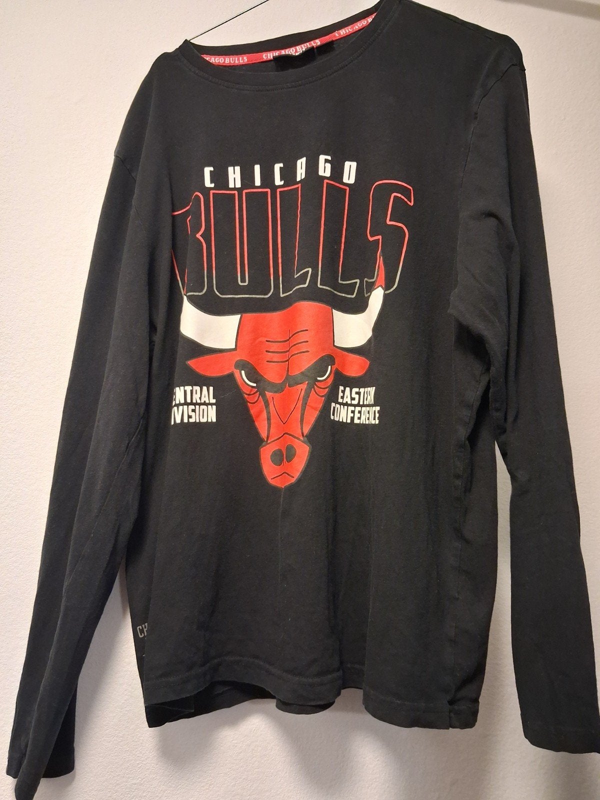 Chicago Bulls NBA Longsleeve Maat L, Maat 52/54 (L), Verzenden, Zwart, Onbekend