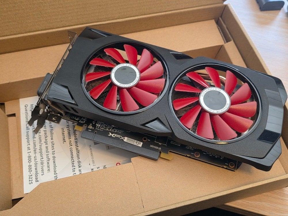XFX RX 570 RS 4GB Black Edition videokaart 2 stuks, Computers en Software, Videokaarten, PCI-Express 3, Gebruikt, AMD, HDMI