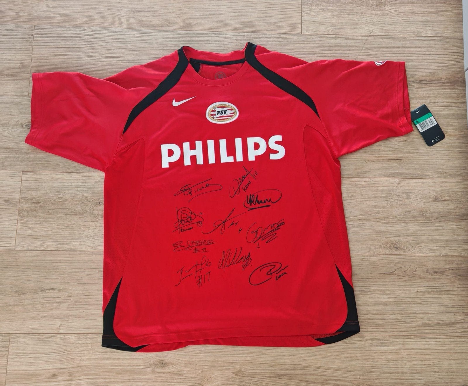Gesigneerd PSV-shirt 2004-2007, Maat XL, Ophalen of Verzenden, Nieuw, Shirt